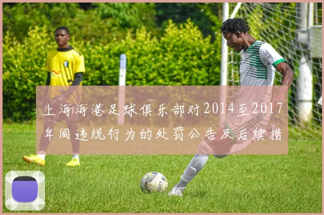上海海港足球俱乐部对2014至2017年间违规行为的处罚公告及后续措施说明